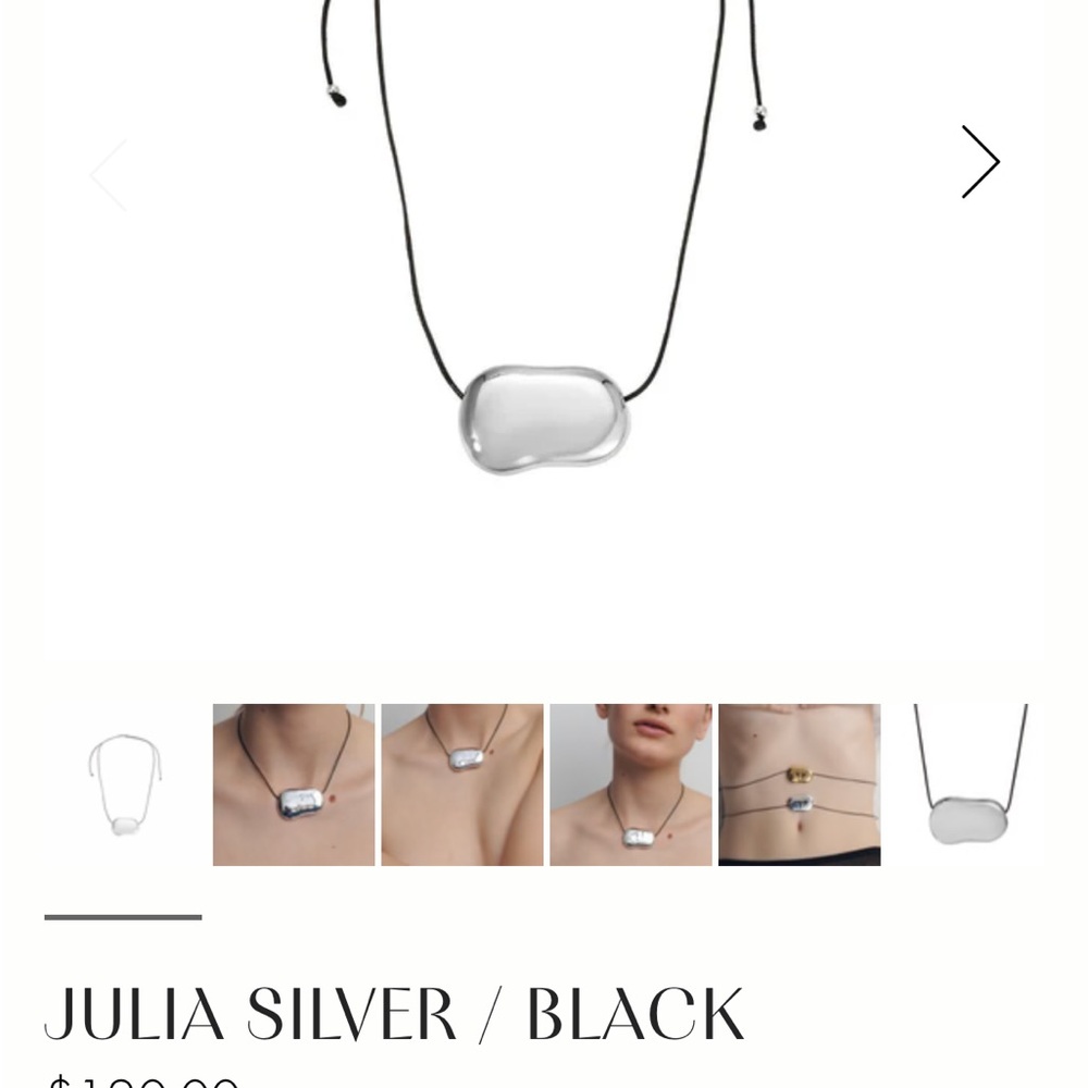 Black and Silver Elegant Necklace